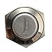 Ninth-City 16mm Momentary Metal Blue LED Lighted Power Push Button Waterproof Speaker Horn Switch 12V