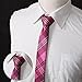 Dan Smith DANF0031 Multicolored Polyester 5cm-width Thin Ties Fitness For Marriage Skinny Ties - 5 Styles Available Classic For Husband