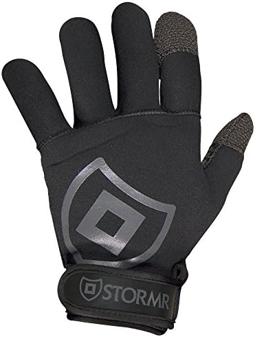 Stormr Men's Torque Neoprene Gloves with Kevlar Finger Tips - Fully Lined Micro-Fleece Gloves with Adjustable Wrist Closures - Flexible and Durable Design - Premium Quality, Blind-Stitched Seams