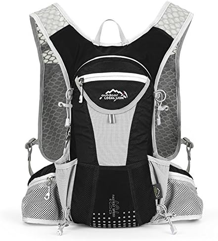 Outdoors Hydration-Skytree Vest Hydration Pack Backpack for Mochilas Trail Marathoner Running Race 2L -Water Bladder is not included. (Black)