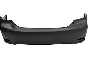 FitParts Compatible With Rear Bumper Cover 2011 2012 2013 Toyota Corolla USA Built CE L LE XLE Sedan 11 12 13. New, Primed and Ready for Paint. W/o Parking Aid Sensor & Tow Hook Holes