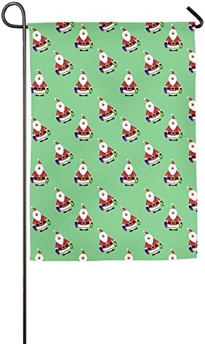 Santa Claus Interest Print All-Weather Permanent Dye Emblemize Thanksgiving Garden Flag Home Flag