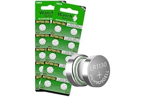 Cotchear 20pcs 1.5V AG10 Alkaline Button Battery 189 389 AG10 LR1130 LR54 V10GA Battery Alkaline Button Coin Cell Batteries