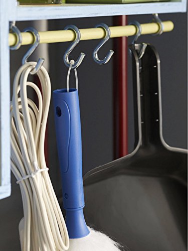 Flammi 20-Pack Mini S Shaped Hooks Hanging Hooks Chrome Plated for Jewelry Key Ring Dustpan Brush (1-3/4-Inch Long) - Thumbnail 4