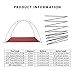 Weanas Aluminum Rod Tent Pole Replacement Accessories, Multifunction Tent Poles Rod 8.5 mm 9.5mm