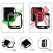top4cus 42mm Cover Environmental Soft Flexible TPU Anti-Scratch Lightweight Protective 42mm Iwatch Case Compatible with Apple Watch Series 8/7 Series 6/SE/5/4 Series 3/2/1 - Black