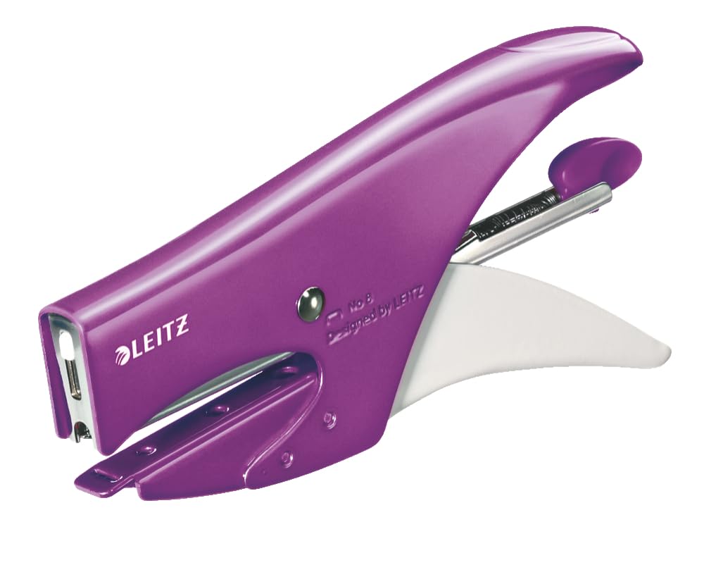 Leitz Rear Loading Metal Stapler 15 fogli purple