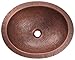 909 Single Bowl Oval Copper Sink, Sink Only