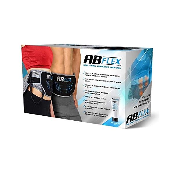 ABFLEX-Ab-Toning-Belt-for-Slender-Toned-Stomach-Muscles-Remote-for-Quick-and-Easy-Adjustments-99-Intensity-Levels-and-10-Workouts-for-Fast-Results ABFLEX Ab Toning Belt and Ab Stimulator for Slender Toned Stomach Muscles, Remote for Quick and Easy Adjustments