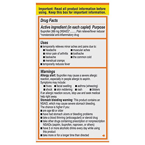 Motrin IB Ibuprofen USP, 200 mg, 100 Count Pricepulse