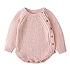 Simplee kids Pasgeboren Baby Meisjes Gebreide Trui Romper Jumpsuit Herfst Winter Kleding voor Peuter 3M-3T