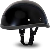 Daytona Helmets Eagle Headgear for Men - Novelty Half Helmet with Breathable Liner - Retro Skull Cap Helmet with Head Wrap