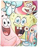 Entertainment Retail Enterprises Spongebob Squarepants Full Cast Woven Blanket 50x60
