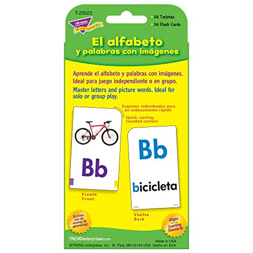 Spanish Alphabet & Picture Words Pocket Flash Cards