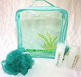 Cosmetic Beauty & Make-up Body Skincare Travel Bag w/ Accessories (Green)