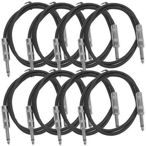 Seismic Audio - SASTSX-3 (8 Pack) - 3 Foot TS 1/4