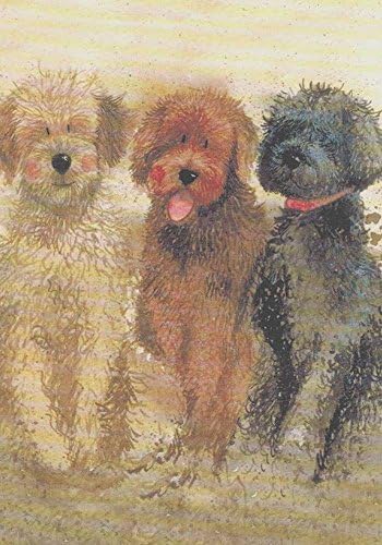 Alex Clark Art Labradoodles Goldendoodles Blank Notecard Set of 6 Cards "The Doodles"