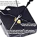 Mudder Quartz Clock Movements Mechanism Parts, 3/25 Inch Maximum Dial Thickness, 1/2 Inch Total Shaft Length