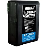 160Wh Anton Bauer Gold Mount Lithium Ion Broadcast Replacement Battery Brick with D Tap Cable by Comer