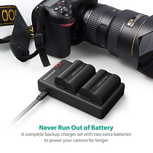 ENEL15 EN EL15a RAVPower Battery Charger Set Compatible with Nikon