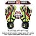 Renegade GK Talon Revolt Goalie Gloves with Pro-Tek Finger Spines | 4mm Hyper Grip & Duratek | Black, Green, Red Soccer Goalkeeper Gloves (Size 7, Youth, Neg. Cut, Level 2)