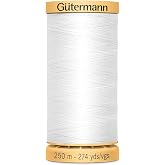 Natural Cotton Thread 273 Yards-White