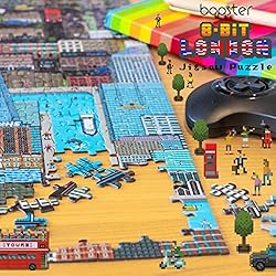 1000 Piece Puzzle - 8-bit Retro Gaming Style London