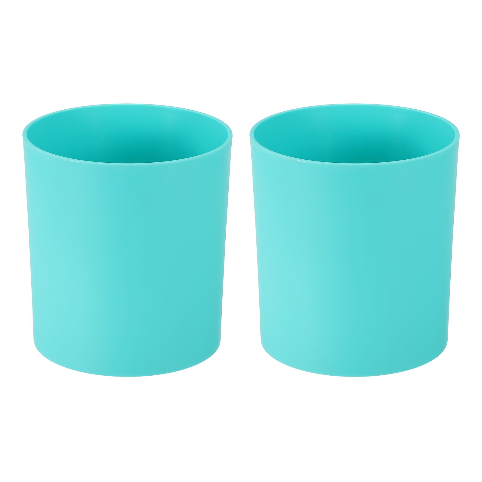 M METERXITY 2-Pack Plastic Plant Pots, 6 Inch Plastic Planters Round Flower Planter Containers Flower Pots for Indoor/Outdoor/Garden, Plant Holder [Blue]