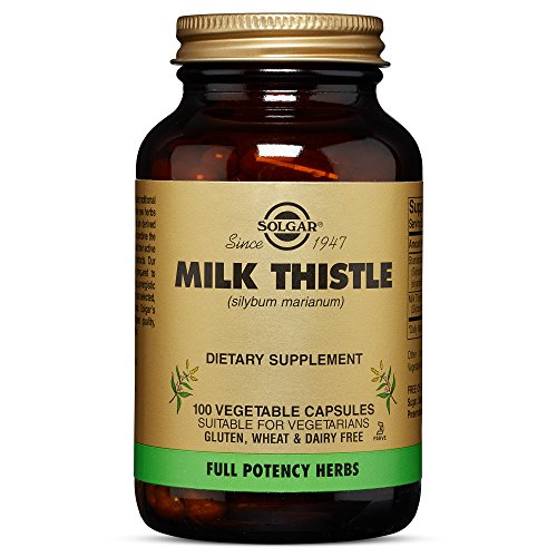 Solgar full potency milk thistle vegetable capsules, 10…