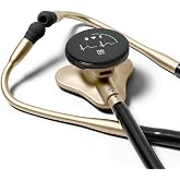 Eko CORE 500&trade; Digital Stethoscope &mdash; 40x Amplification, Active Noise Cancellation, 3-Lead ECG, FDA-Cleared AI with Eko+, Full-Color Display, Reimbursement Eligible &mdash; Champagne, COR503-CHP
