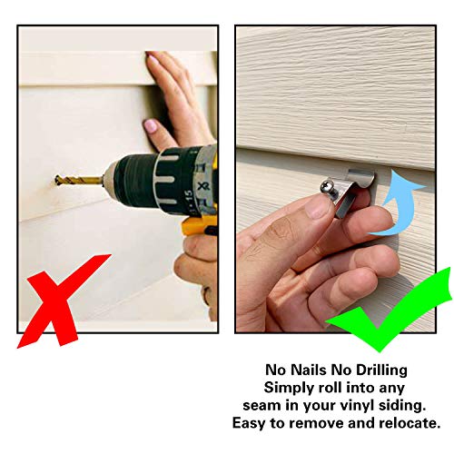 Blink XT2 Clips for Vinyl Siding, NoHole Needed Siding Camera Hooks