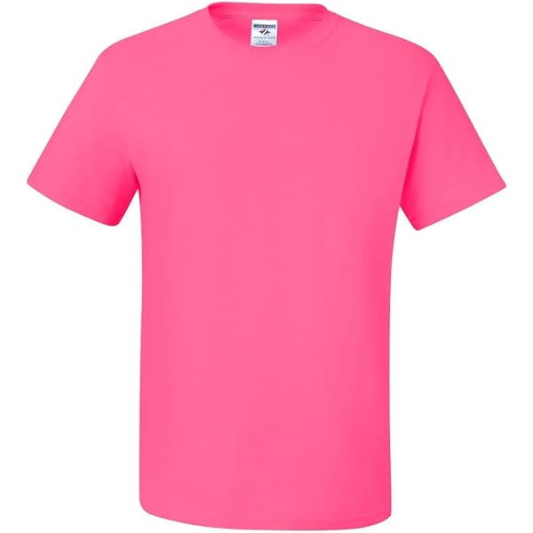 Jerzees 5.6 oz. 50/50 Heavyweight Blend T-Shirt (29M) Neon Pink