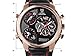 DETOMASO Men's DT2018-C CASABONA XXL Multifunction Trend Schwarz/Schwarz Analog Display Japanese Quartz Black Watch