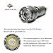 KENO Rechargeable LED Flashlight with 12/24V Car Cigarette Lighter Charge, 300Lumen Outdoor Vehicles Survival Tool, Bright Portable Emergency Car Flashlight/Torch with 16340 Battery Included