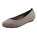 Vionic Womens Spark Willow Leather Ballet Flat Slip On Shoes, Taupe, US 9