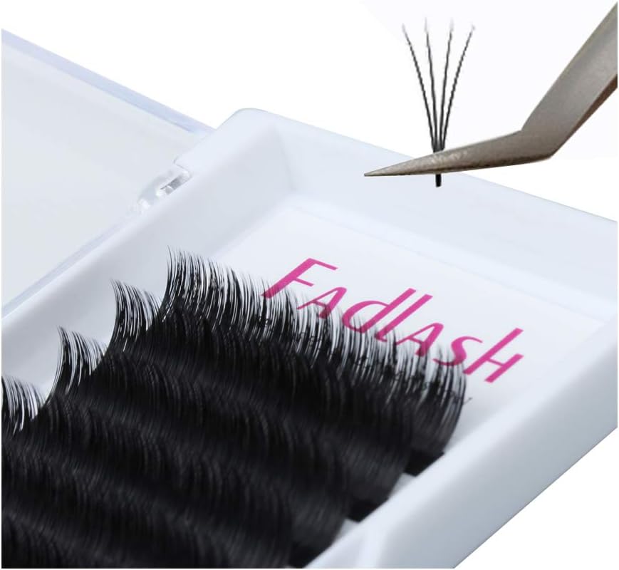 Easy Fan Lashes FADLASH Volume Eyelash Extensions 0.05-0.07mm Self Fanning 2D-10D Rapid Blooming C/D/DD Curl Volume Lash Extensions 8-20mm Length