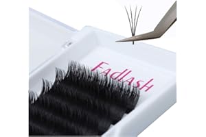 Easy Fan Lashes FADLASH Volume Eyelash Extensions 0.05 0.07mm Self Fanning 2D-10D Rapid Blooming C D DD Curl Volume Lash Extensions 8-20mm Length (0.07-D, 15mm)