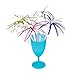 CiboWares 9.4 Inch Foil Fireworks Drinking Straw, Assorted Colors, Package of 50