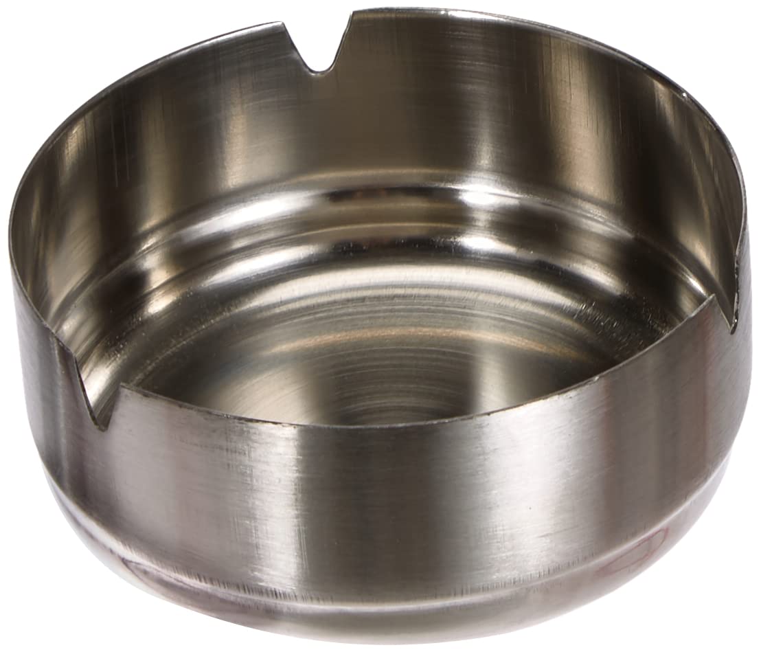 Equinox 502711 Stainless Steel Ashtray 9.8 x 9.8 x 3.5 cm