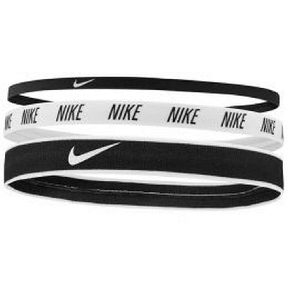 NIKE HEADBANDS MIXED WIDTH ( 3 PACK ) - BLACK / WHITE