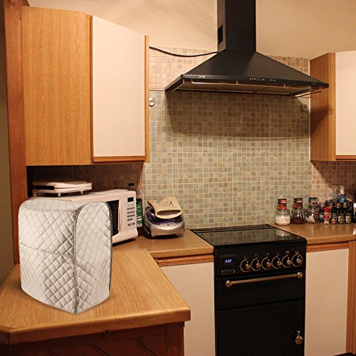 NKTM Stand Mixer Cover Dust-proof with Organizer Bag for Kitchen Mixer(17" x 14" x 9")