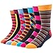 JYinstyle 7 Pack Men's Classic Colorful Cotton Crew Socks Stockings US Size 10-13 Set 3 (set3)