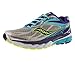 Saucony Women's Ride 8 Running Shoe, Silver/Purple/Blue, 9.5 M US