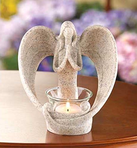 Desert Angel Figurine Praying Graceful Tea Light Candle Holder