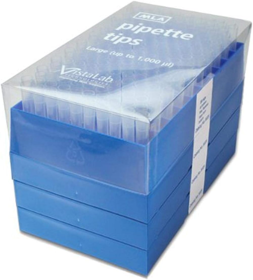 VistaLab 9026 Large Pipette Tip, 1000 microliter Volume (Pack of 600)