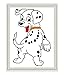 Printed Cross Stitch Kits 11CT 10X15 inch 100% Cotton Holiday Gift DIY Embroidery Starter Kits Easy Patterns Embroidery for Girls Crafts DMC Stamped Cross-Stitch Supplies Needlework Spotty Dog