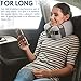 PACK4TRACK Travel Pillow is a Neck Pillow for Airplane Travel - A One Size Plane Pillow with The Best Adjustable Neck Support