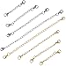 Areke Necklace Extensions Chain - Stainless Steel Bracelet Extender Set Of 8 Jewelry Gold Silver