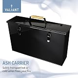 Valiant Fireside Metal Ash Carrier Black 45x26x12 cm view 2