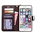 iPhone 7 Plus Case,GX-LV iPhone 7 Plus Classic Plaid Pattern Wrist Strap Leather Wallet Case Cover with Card Slots for iPhone 7 Plus,GX-LV Retail Packaging,White